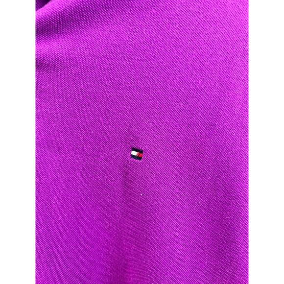 Tommy Hilfiger Women’s Polo Shirt Purple Short Sleeve Classic - Picture 2 of 4